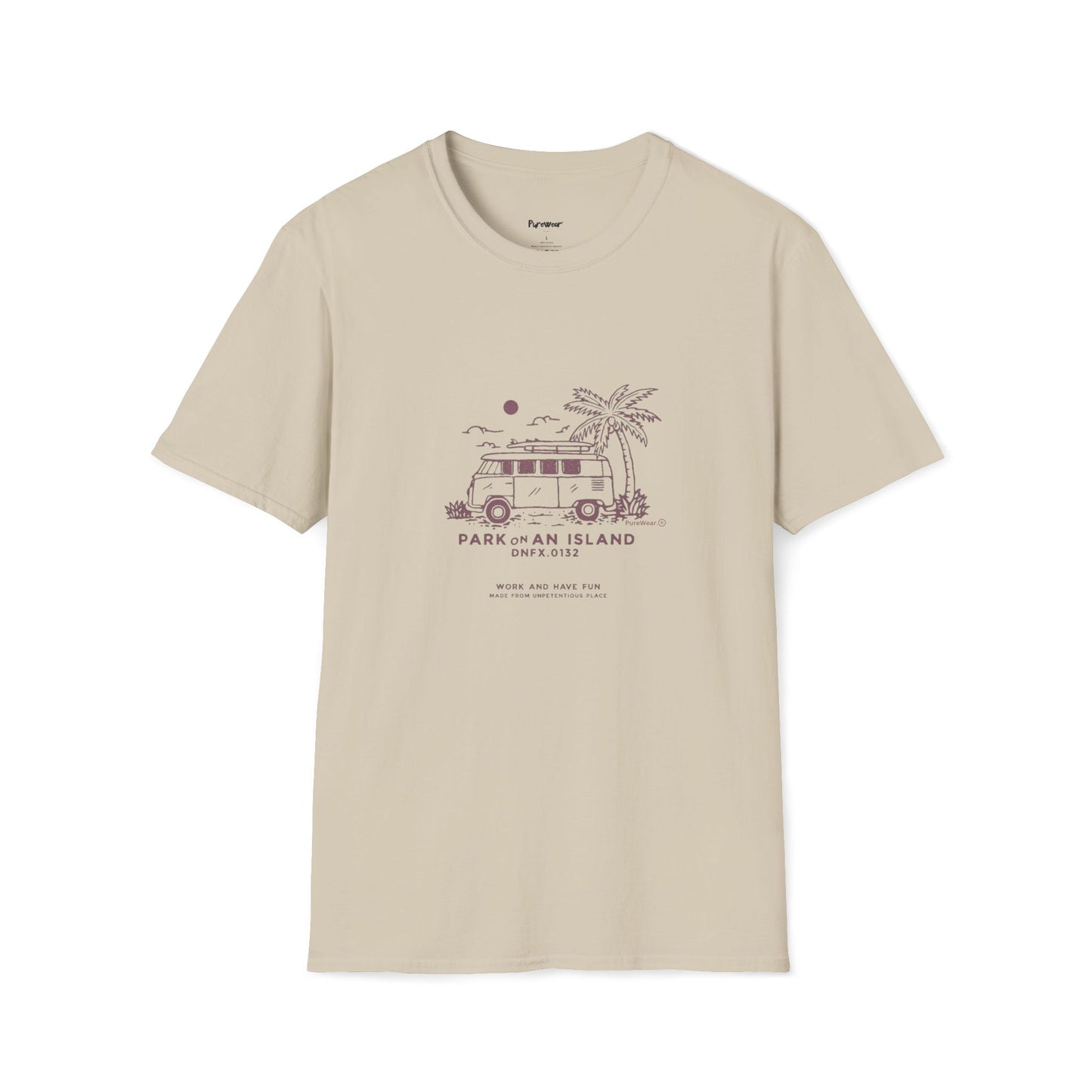 Unisex "Park On An Island" Soft-style Tee