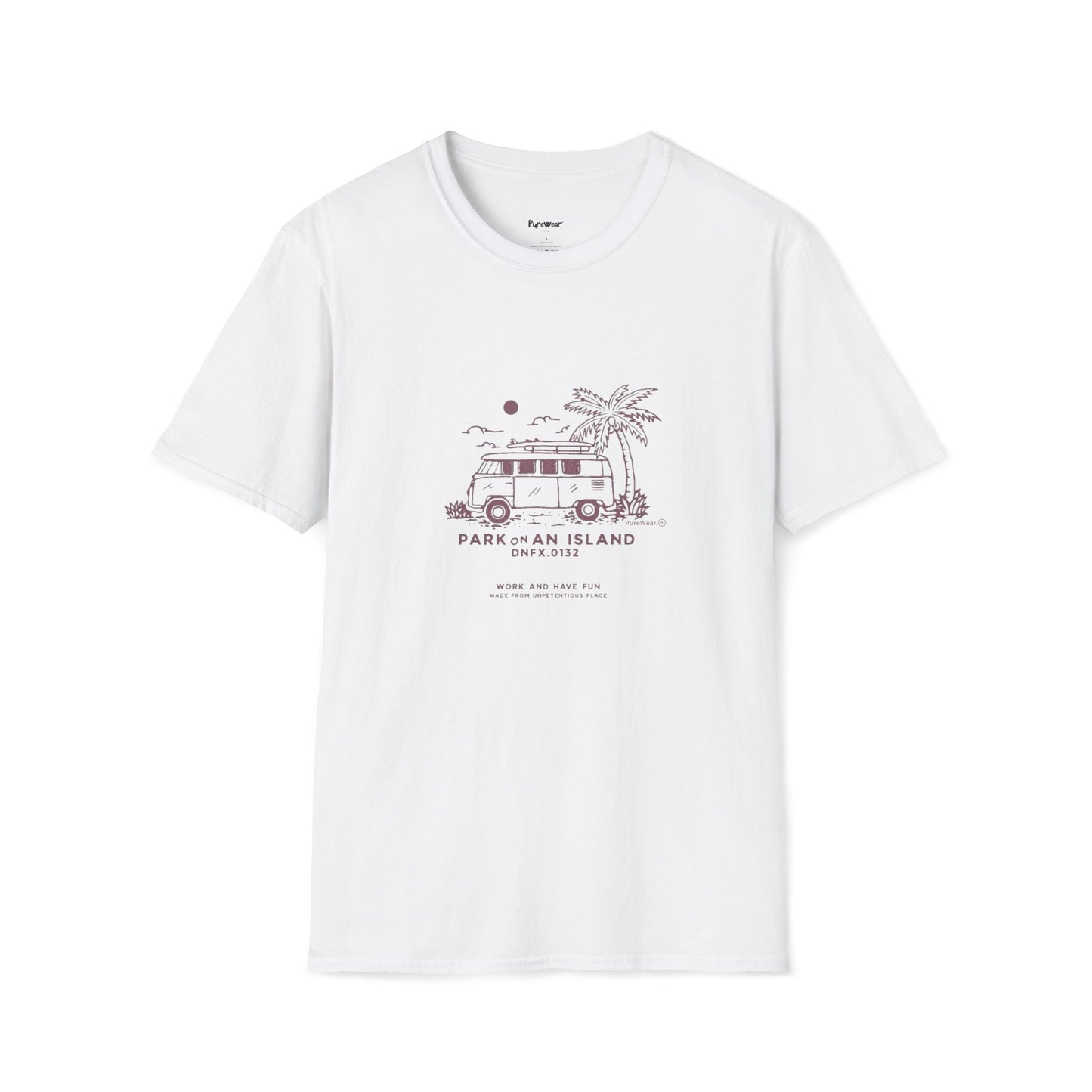 Unisex "Park On An Island" Soft-style Tee