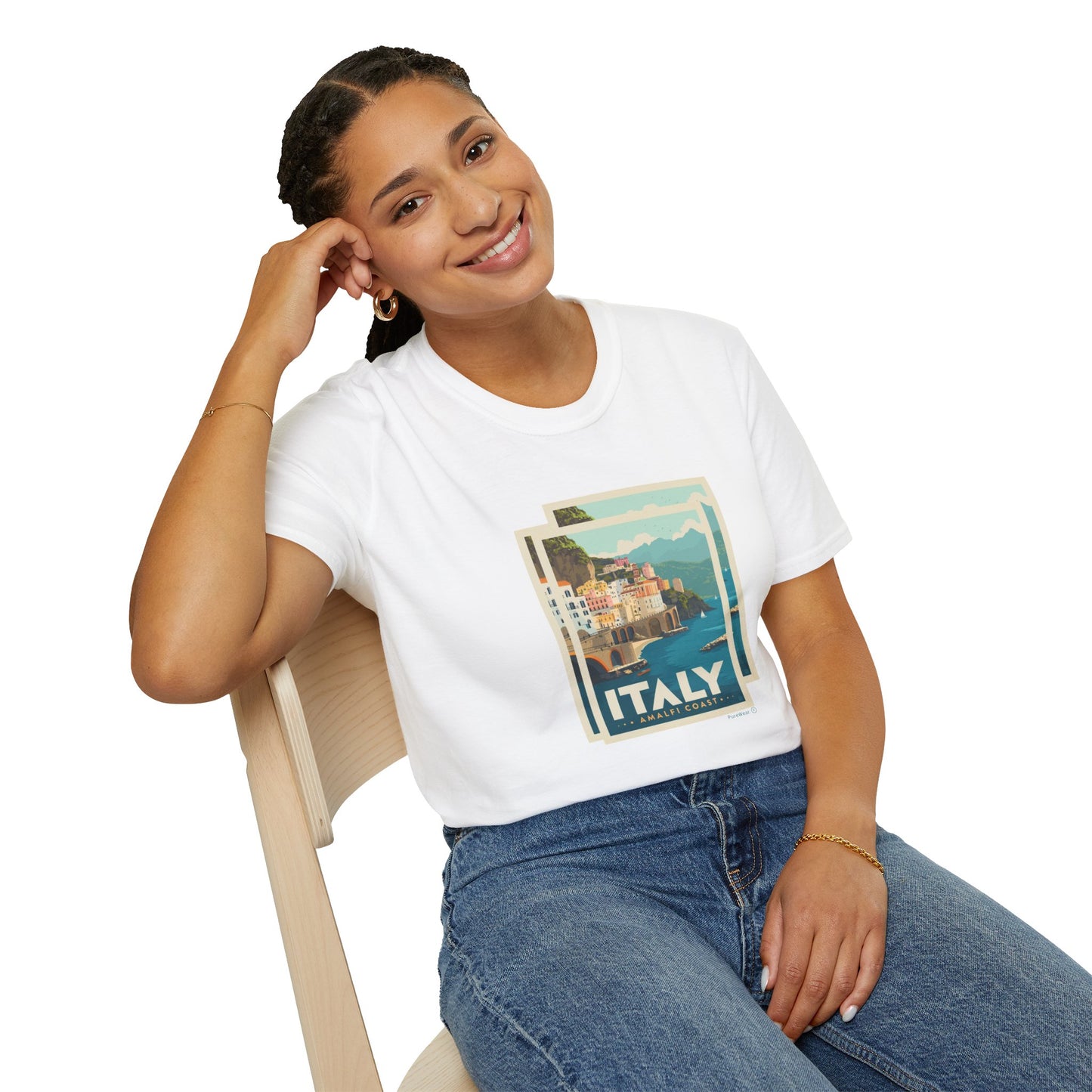 Unisex "ITALY Amalfi Coast" Soft-style Tee